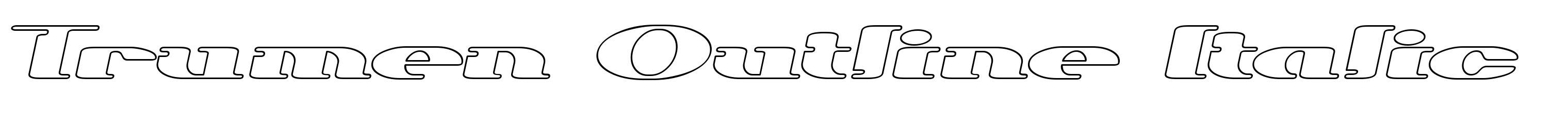 Trumen Outline Italic